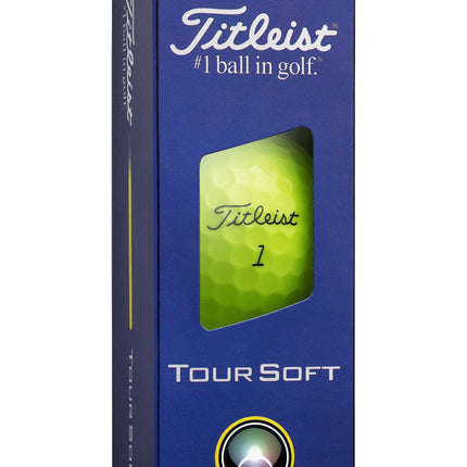 Titleist Tour Soft - balles de golf personnalisées - Jaune