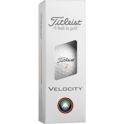 Titleist Velocity - balles de golf personnalisées - Blanc