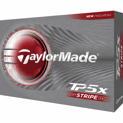 TaylorMade TP5X Stripe - balles de golf vierges