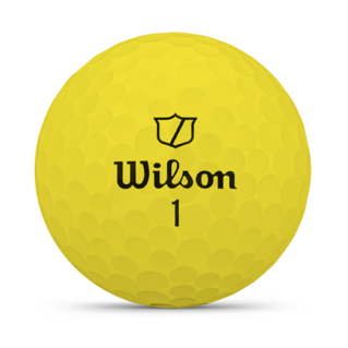 Wilson Duo Soft - balles de golf personnalisées - Jaune