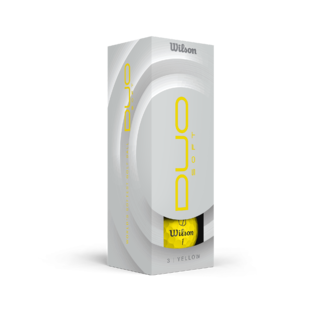 Wilson Duo Soft - balles de golf personnalisées - Jaune