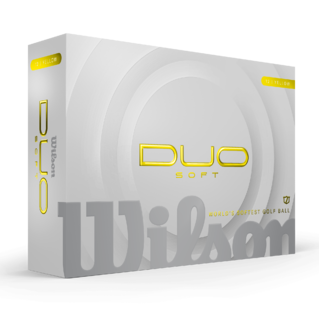 Wilson Duo Soft - balles de golf personnalisées - Jaune