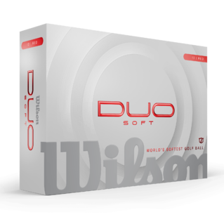 Wilson Duo Soft - balles de golf personnalisées - Rouge