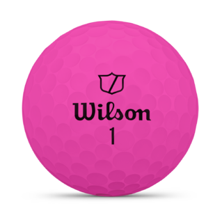 Wilson Duo Soft - balles de golf personnalisées - Rose