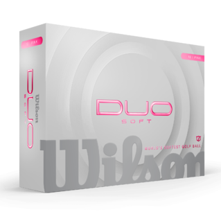 Wilson Duo Soft - balles de golf personnalisées - Rose