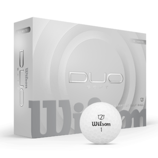 Wilson Duo Soft - balles de golf personnalisées - Blanc