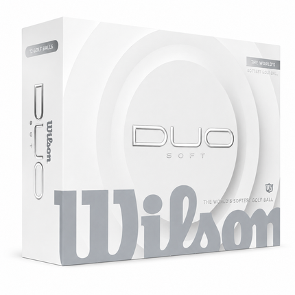 Wilson Duo Soft - balles de golf personnalisées - Blanc