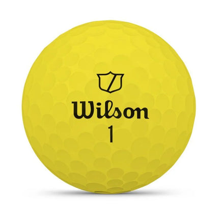 Wilson Duo Soft - balles de golf vierges - Jaune