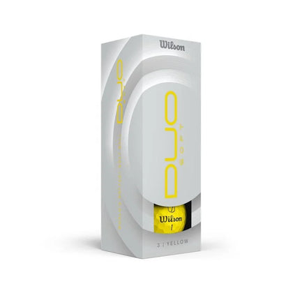 Wilson Duo Soft - balles de golf vierges - Jaune