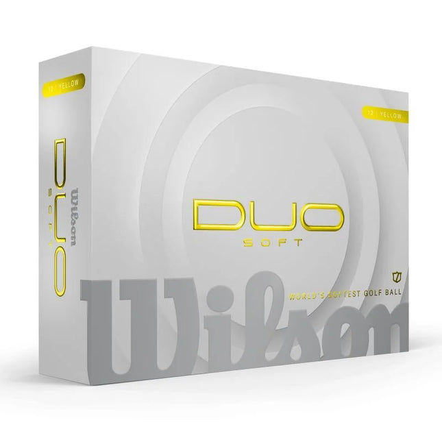 Wilson Duo Soft - balles de golf vierges - Jaune