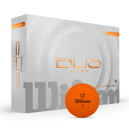 Wilson Duo Soft - balles de golf vierges - Orange