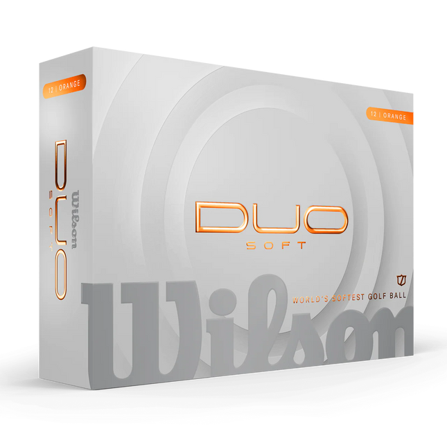 Wilson Duo Soft - balles de golf vierges - Orange