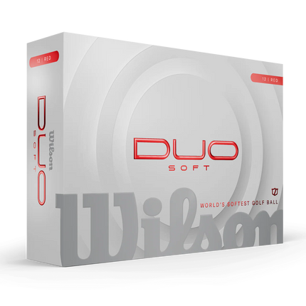 Wilson Duo Soft - balles de golf vierges - Rouge