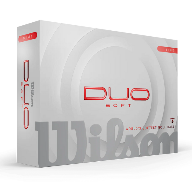 Wilson Duo Soft - balles de golf vierges - Rouge