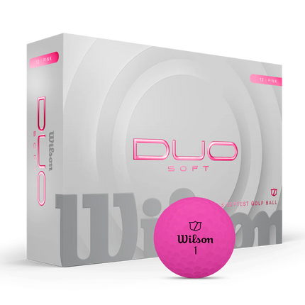 Wilson Duo Soft - balles de golf vierges - Rose