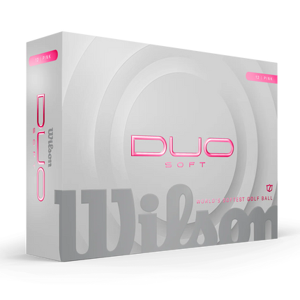 Wilson Duo Soft - balles de golf vierges - Rose