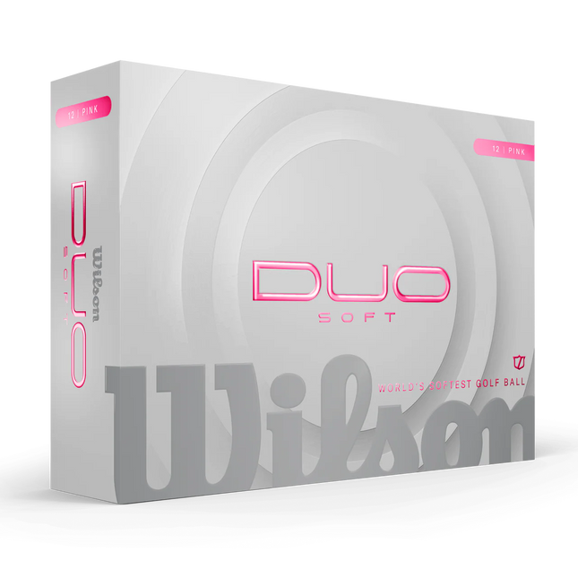 Wilson Duo Soft - balles de golf vierges - Rose