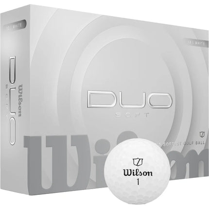 Wilson Duo Soft - balles de golf vierges - Blanc