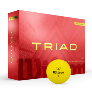 Wilson Triad - balles de golf personnalisées - Jaune