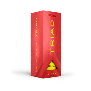 Wilson Triad - balles de golf personnalisées - Jaune