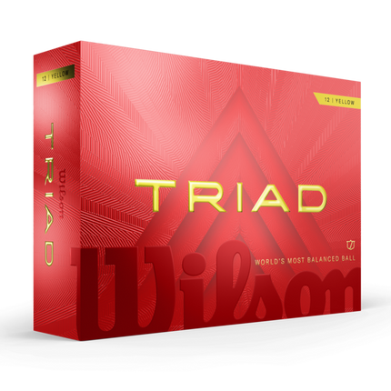 Wilson Triad - balles de golf personnalisées - Jaune