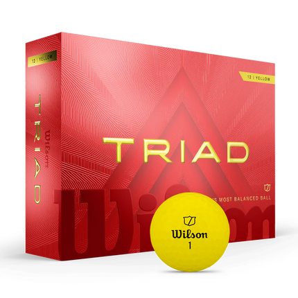 Wilson Triad - balles de golf vierges - Jaune