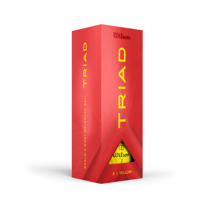 Wilson Triad - balles de golf vierges - Jaune