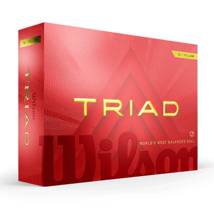 Wilson Triad - balles de golf vierges - Jaune