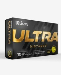 Wilson Ultra Distance - balles de golf personnalisées - Jaune