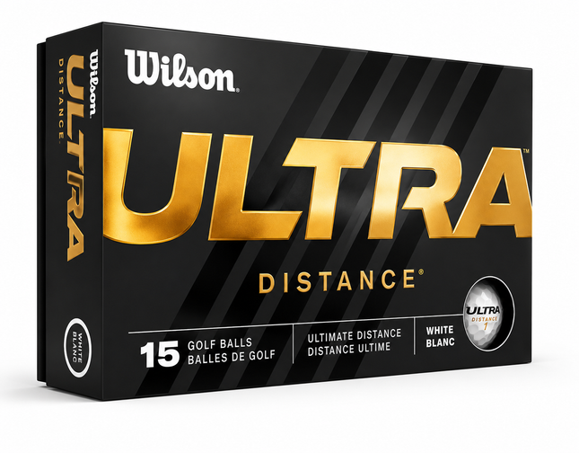 Wilson Ultra Distance - balles de golf personnalisées - Blanc